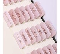 Mr. Pen - Pestañas de la Biblia, 75 pestañas, tonos rosas, pestañas laminadas de la Biblia para mujeres y hombres, pestañas de la Biblia para Biblia de estudio, pestañas de índice de la Biblia,