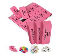 Mr. Pen Pink Pencil Erasers Large Pack of 12