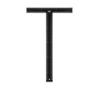 Mr. Pen - Regla en T de 18 pulgadas, regla de metal, herramientas de dibujo, juego de reglas de arquitecto, regla de dibujo, escuadra, escuadra,