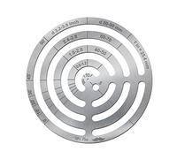 Mr. Pen - Reglas curvas francesas de acero inoxidable, herramientas de dibujo y dibujo con plantillas de círculo, curva y cuero