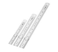 Mr. Pen - Reglas de acero inoxidable (3 piezas, 6"", 8"" y 12""). Regla de 6 pulgadas. Reglas de metal. Regla de metal peque a de 6 pulgadas. Regla