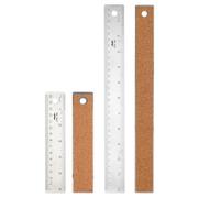 Mr. Pen Reglas de metal de acero inoxidable, reglas de metal de 6 y 12 pulgadas