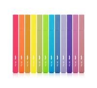 Mr. Pen - Resaltadores est ticos, 12 unidades, punta biselada, colores vibrantes, resaltadores y bol grafos b blicos, sin sangrado