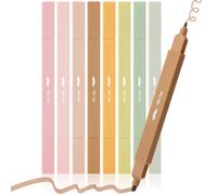 Mr. Pen - Resaltadores est ticos de doble punta, 8 unidades, puntas biseladas y finas, tonos terrosos, lindos resaltadores, colores surtidos, res