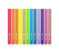 Mr. Pen - Resaltadores estéticos, 12 piezas, punta de cincel, colores vibrantes, resaltadores de la Biblia y bolígrafos sin sangrado
