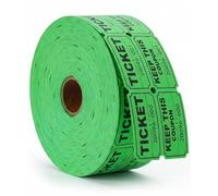 Mr. Pen - Rollos de papel para entrada de eventos, rollo doble, 1000 por rollo, 2 x 1 pulgada, ideal para aula, oficina o recaudación de fondos, color verde