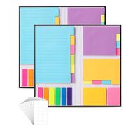 Mr. Pen - Set de 2 notas adhesivas (820 unidades), colores vibrantes, separadores, tiles de oficina, planificadores, separadores, notas adhesiva