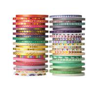 Mr. Pen- Skinny Washi Tape Set 48 Rolls Gold Foil estampado de 3 mm de ancho Washi Tape Gold Foil Washi Cinta decorativa Cintas Washi Tapn de recort