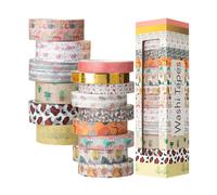 Mr. Pen- Washi Cape Set 15 Rolls Woodland Whisper Cinta decorativa Cintas Washi Cape de lbumes de recortes Cinta Washi Cinta Washi para la cinta art