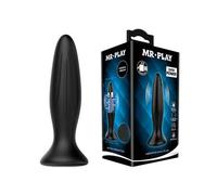 Mr play - plug anal vibrador negro recargable