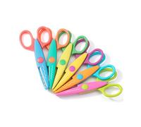 Mr. Pluma - Tijeras de manualidades borde decorativo, paquete de 6, Tijeras de manualidades, Tijeras en zigzag, Tijeras decorativas, Tijeras de álbumes de recortes, Tijeras de lujo, Tijeras de diseño,