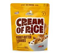 Mr. Popper’s® Cream of Rice 1000 g - Crema de arroz instantánea extrusionada, rica en carbohidratos y baja en grasa - Sabor Peanut-Butter & Cookies