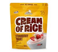 Mr. Popper’s® Cream of Rice 1000 g - Crema de arroz instantánea extrusionada, rica en carbohidratos y baja en grasa - Sabor Fresa-Yogurt