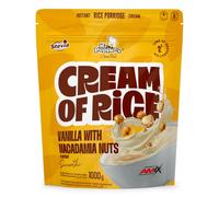 Mr. Popper’s® Cream of Rice 1000 g - Crema de arroz instantánea extrusionada, rica en carbohidratos y baja en grasa - Sabor Vainilla con Macadamia