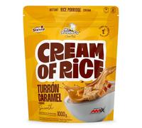 Mr. Popper’s® Cream of Rice 1000 g - Crema de arroz instantánea extrusionada, rica en carbohidratos y baja en grasa - Sabor Turrón Caramelo