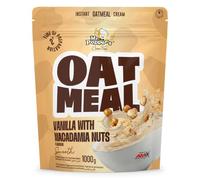 Mr. Popper's OatMeal - 1000 g - Harina integral de avena instantánea extrusionada - Preparación rápida para porridge o bebida - Sabor Vainilla con nueces de macadamia