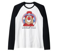 Mr. Potato Head 4th of July Uncle Yam Patriotic Frame & Hat Camiseta Manga Raglan