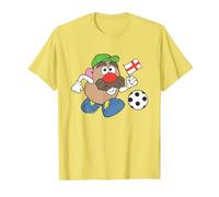 Mr Potato Head Copa Mundial de Fútbol Regate Camiseta, Hombre, Limón, XL
