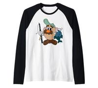 Mr Potato Head Fishing Camiseta Manga Raglan