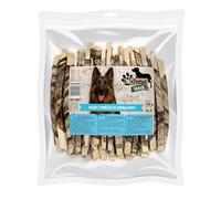 Mr.Pretzel Premium aperitivo para perros 500 g - Tiras de bacalao con piel de pescado - Rico en Omega-3 y sin aditivos artificiales