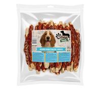Mr. Pretzel Tiras suaves de pato y bacalao, 500 g, golosinas naturales para perros con 90% de carne y pescado, sin cereales, ricas en proteínas e hipoalergénicas, aperitivos saludables para perros
