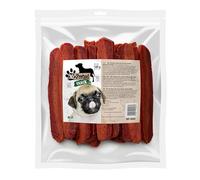 Mr. Pretzel Trójsmak Mezcla de 3 carnes 500 g - Exclusivas tiras con pato, conejo y cordero - Alta proteína (40%) y sin cereales - Snack hipoalergénico para perros