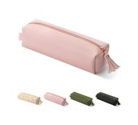 Mr. PU- PU Pency Fase de lpiz Rosa Rink Pencil Penca Penca Puga Esttica de lpiz linda Lpiz Estuche de cuero Estuche de lpiz de lpiz rosa peque