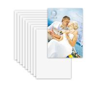 MR.R 10 piezas de sublimación de 8x12 pulgadas, tablero de metal de aluminio brillante blanco puro para fotos, impresión de transferencia de calor, 0.22 mm de grosor