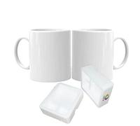 MR.R 11oz sublimación blanco taza 2pcs blanco