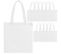 MR.R 12 bolsas de poliéster lona blancas para impresión de prensa de calor, 14x16 pulgadas