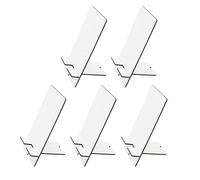 MR.R 5 Piezas en Blanco de sublimación Soporte para teléfono Celular Soporte de teléfono móvil Sublimación MDF Soporte de teléfono de Escritorio Soporte de Tableta para teléfono Inteligente