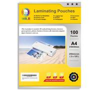 MR.R Bolsa laminada Mr R tamaño A4 lámina térmica transparente brillante archivo laminado de plástico 250 micras (2x125 micras) dibujo de uso laminado térmico