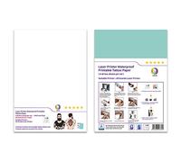 MR.R Papel de tatuaje temporal de transferencia de agua, compatible con impresora láser e inyección de tinta, tamaño A4, 8.3 x 11.7 pulgadas, con 5 juegos por paquete B por juego)