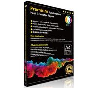 MR.R Papel de transferencia térmica por sublimación A4, 210 x 297 mm, 100 hojas, 105 g / m2, compatible con EPSON, SAWGRASS, RICOH, impresora de sublimación Brother