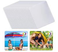 MR.R Sublimación en Blanco de 24 × 20 cm, Alfombrilla Cuadrada Blanca de 3 mm de Grosor para impresión de Transferencia de Calor por sublimación (12 Piezas)