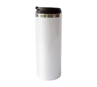 MR.R Sublimation Blanks - Botella de agua de doble pared de acero inoxidable para viaje, taza recta, taza de 450 ml para impresión de prensa de calor
