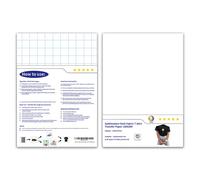 MR.R Tinta de sublimación Camiseta de color oscuro Transferencia de calor Prensa Papel de vinilo 180gsm A4 10 Hojas para todas las telas oscuras compatibles con todas las tintas