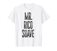 Mr. Rico Suave Texto Divertido Humor para Marido Novio Hombres Camiseta