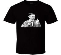 Mr. Rogers Middle Finger Funny T Shirt Short Sleeve Funny tee Black XXL