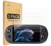 Mr.Shield Protector de pantalla compatible con Ayn Odin 2 Mini [vidrio templado] [3 unidades] [vidrio japonés con dureza 9H]