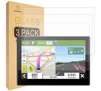Mr.Shield Protector de pantalla compatible con Garmin Drive 53 [vidrio templado] [Paquete de 3] [Vidrio japonés con dureza 9H]