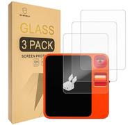 Mr.Shield Protector de pantalla compatible con Rabbit R1 [vidrio templado] [paquete de 3] [vidrio japonés con dureza 9H]