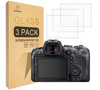 Mr.Shield Protector de Pantalla para Canon EOS R6 R6II Mark II R7 Camera Cristal Vidrio Templado [3 Piezas] [9H Dureza] Anti-Arañazos
