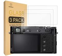 Mr.Shield Protector de Pantalla para Fujifilm X100VI X100V X-T4 X-E4 Camera Cristal Vidrio Templado [3 Piezas] [9H Dureza] Anti-Arañazos
