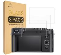 Mr.Shield Protector de Pantalla para Leica D-LUX 8 / D-LUX 7 Cristal Vidrio Templado [3 Piezas] [9H Dureza] Anti-Arañazos