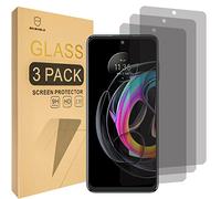 Mr.Shield Protector de Pantalla para Motorola Edge 20 Lite/MOTO Edge 20 Lite Cristal Vidrio Templado [Privacidad] [Contraespionaje] [3 Piezas] [9H Dureza] Anti-Arañazos
