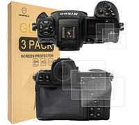 Mr.Shield Protector de Pantalla para Nikon Z 8 Z8 Camera + Top Screen [3+3Pack] Cristal Vidrio Templado [3 Piezas] [9H Dureza] Anti-Arañazos