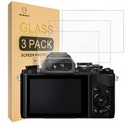 Mr.Shield Protector de Pantalla para Olympus OM-D E-M10 Mark IV/III/II Camera Cristal Vidrio Templado [3 Piezas] [9H Dureza] Anti-Arañazos