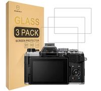 Mr.Shield Protector de Pantalla para Olympus OM System OM-5 Cristal Vidrio Templado [3 Piezas] [9H Dureza] Anti-Arañazos