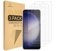 Mr.Shield Protector de Pantalla para Samsung Galaxy S24 / Galaxy S25 [Fingerprint Unlock Compatible] Cristal Vidrio Templado [3 Piezas] [9H Dureza] Anti-Arañazos
